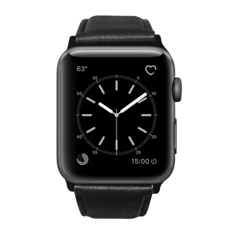 สายหนังแท้เคลือบแว็กซ์ออยล์ สำหรับ Apple Watch Series 8&7 41มม. / SE 2&6&SE&5&4 40มม. / 3&2&1 38มม. / สำหรับ Apple Watch Series 7 41มม. / 6 & SE & 5 & 4 40มม. / 3 & 2 & 1 38มม.