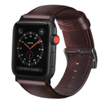 สายหนังแท้เคลือบแว็กซ์ออยล์ สำหรับ Apple Watch Series 8&7 41มม. / SE 2&6&SE&5&4 40มม. / 3&2&1 38มม. / สำหรับ Apple Watch Series 7 41มม. / 6 & SE & 5 & 4 40มม. / 3 & 2 & 1 38มม.