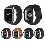สายหนังแท้เคลือบแว็กซ์ออยล์ สำหรับ Apple Watch Series 8&7 41มม. / SE 2&6&SE&5&4 40มม. / 3&2&1 38มม. / สำหรับ Apple Watch Series 7 41มม. / 6 & SE & 5 & 4 40มม. / 3 & 2 & 1 38มม.