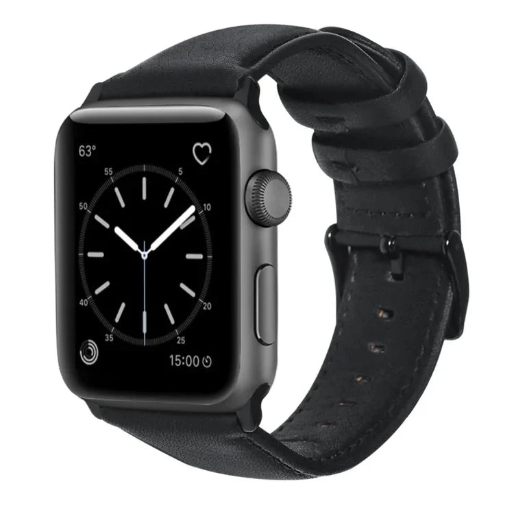 สายหนังแท้เคลือบแว็กซ์ออยล์ สำหรับ Apple Watch Series 8&7 41มม. / SE 2&6&SE&5&4 40มม. / 3&2&1 38มม. / สำหรับ Apple Watch Series 7 41มม. / 6 & SE & 5 & 4 40มม. / 3 & 2 & 1 38มม.
