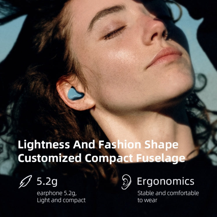 หูฟังสปอร์ตไร้สาย Bluetooth 5.2 เทคโนโลยีไฮบริด 1DD+1BA