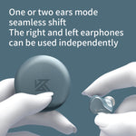 หูฟังสปอร์ตไร้สาย Bluetooth 5.2 เทคโนโลยีไฮบริด 1DD+1BA