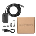กล้องงูดิจิทัลอุตสาหกรรม Y17 ความละเอียด 5MP เลนส์คู่ 12 มม. ออโต้โฟกัส WiFi พร้อมสายแข็ง 1 ม., 3.5 ม., 5 ม., 10 ม.