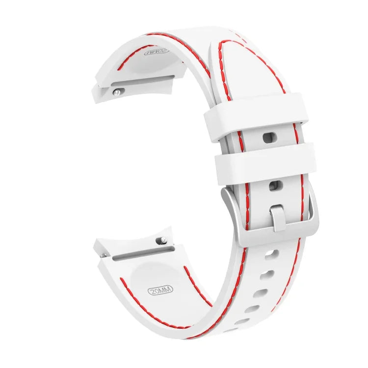 Silicone Stitching Replacement Strap Watchband, For Samsung Galaxy Watch4 / Watch4 Classic