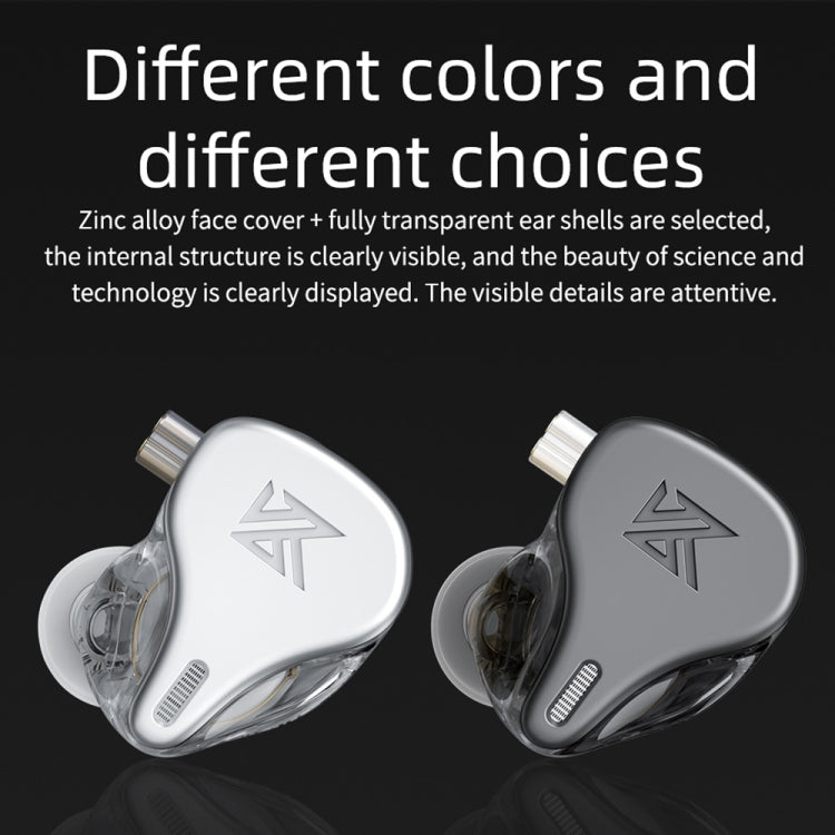 KZ DQ6 หูฟังแบบมีสาย 3 หน่วยไดนามิก HiFi In-Ear ไม่มีไมโครโฟน พร้อมไมโครโฟน