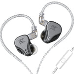KZ DQ6 หูฟังแบบมีสาย 3 หน่วยไดนามิก HiFi In-Ear ไม่มีไมโครโฟน พร้อมไมโครโฟน
