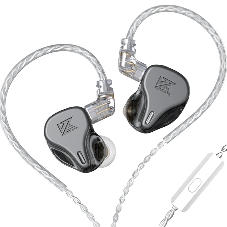 KZ DQ6 หูฟังแบบมีสาย 3 หน่วยไดนามิก HiFi In-Ear ไม่มีไมโครโฟน พร้อมไมโครโฟน