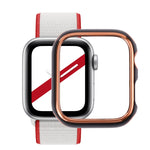 เคสกันนาฬิกาแบบ PC ชุบสองสีสำหรับ Apple Watch Series 6 / 5 / 4 / Watch SE 44mm, สำหรับ Apple Watch Series 3 & 2 & 1 42mm, สำหรับ Apple Watch Series 6 / 5 / 4 / Watch SE 40mm