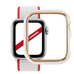 เคสกันนาฬิกาแบบ PC ชุบสองสีสำหรับ Apple Watch Series 6 / 5 / 4 / Watch SE 44mm, สำหรับ Apple Watch Series 3 & 2 & 1 42mm, สำหรับ Apple Watch Series 6 / 5 / 4 / Watch SE 40mm