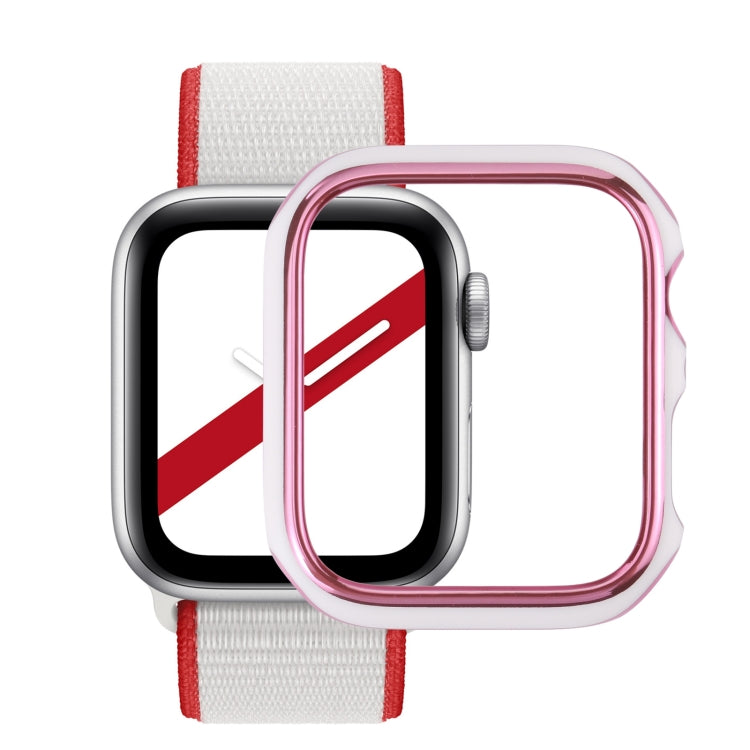 เคสกันนาฬิกาแบบ PC ชุบสองสีสำหรับ Apple Watch Series 6 / 5 / 4 / Watch SE 44mm, สำหรับ Apple Watch Series 3 & 2 & 1 42mm, สำหรับ Apple Watch Series 6 / 5 / 4 / Watch SE 40mm