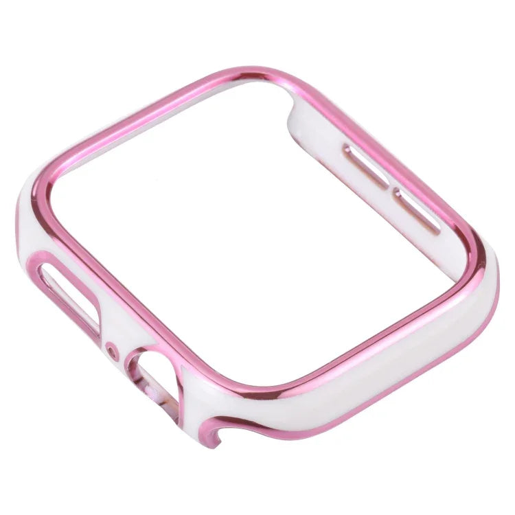 เคสป้องกันนาฬิกา PC ชุบไฟฟ้าสองสี สำหรับ Apple Watch Series 3 & 2 & 1 38mm