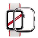 เคสป้องกันนาฬิกา PC ชุบไฟฟ้าสองสี สำหรับ Apple Watch Series 3 & 2 & 1 38mm