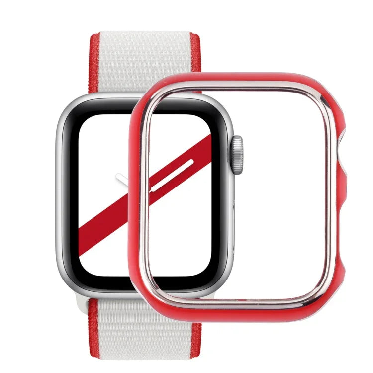 เคสป้องกันนาฬิกา PC ชุบไฟฟ้าสองสี สำหรับ Apple Watch Series 3 & 2 & 1 38mm