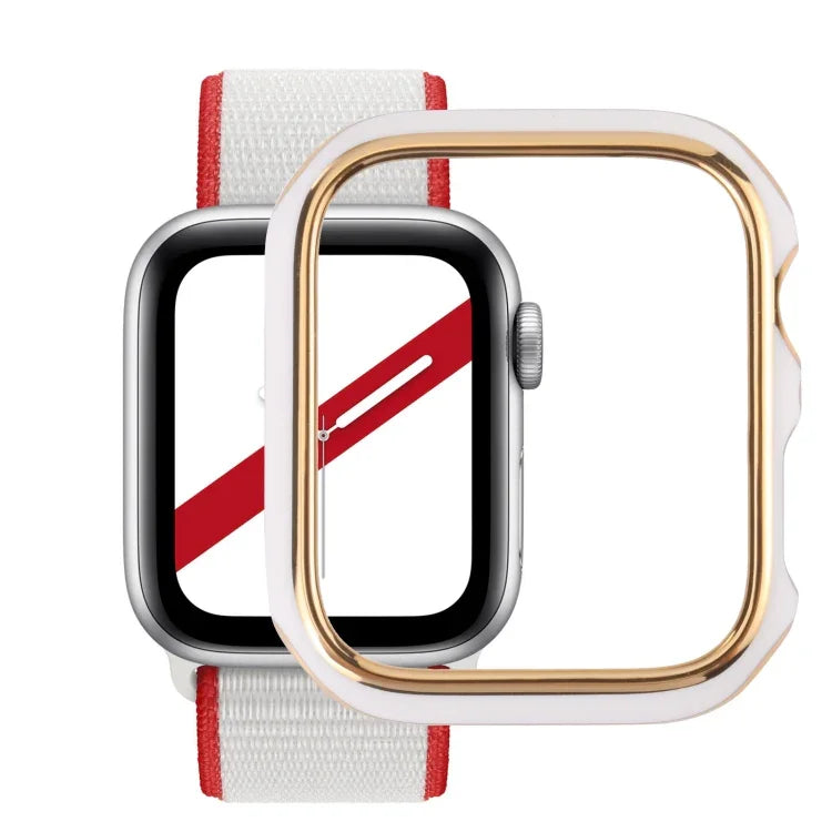 เคสป้องกันนาฬิกา PC ชุบไฟฟ้าสองสี สำหรับ Apple Watch Series 3 & 2 & 1 38mm