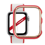 เคสป้องกันนาฬิกา PC ชุบไฟฟ้าสองสี สำหรับ Apple Watch Series 3 & 2 & 1 38mm