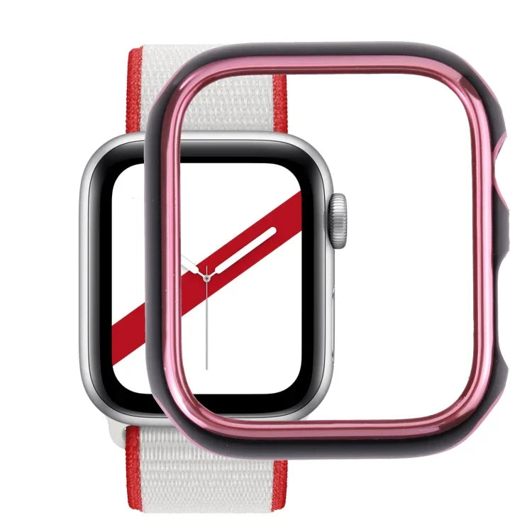 เคสป้องกันนาฬิกา PC ชุบไฟฟ้าสองสี สำหรับ Apple Watch Series 3 & 2 & 1 38mm