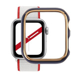 เคสป้องกันนาฬิกา PC ชุบไฟฟ้าสองสี สำหรับ Apple Watch Series 3 & 2 & 1 38mm