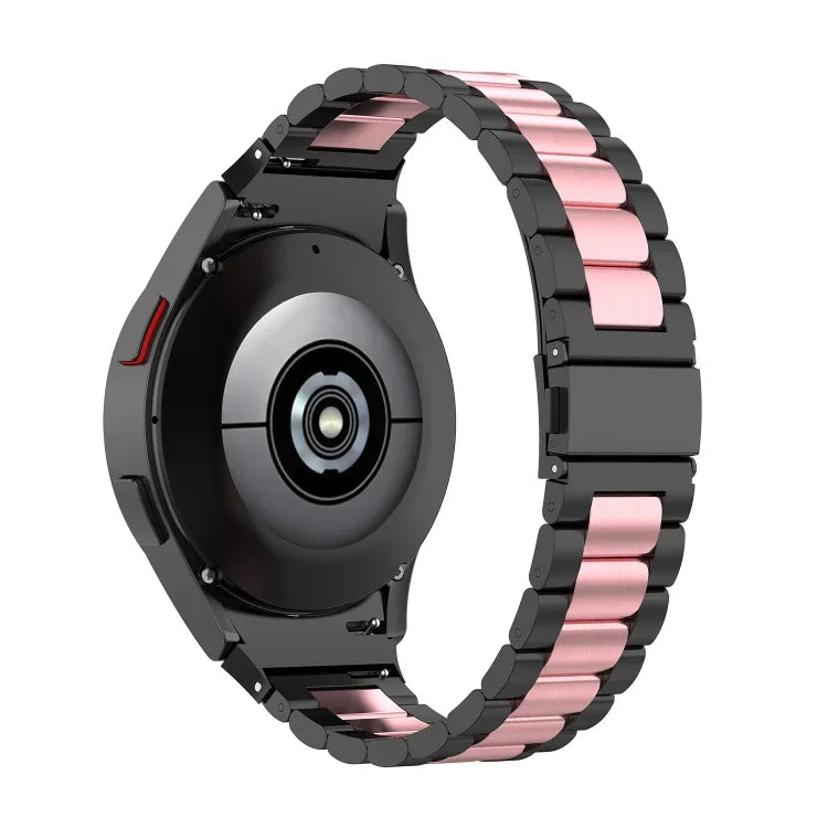 สายรัดนาฬิกาเหล็กสามเส้นสำหรับเปลี่ยน สำหรับ Samsung Galaxy Watch4 / Watch4 Classic