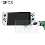 ฟิล์มกระจกนิรภัย 0.26mm 9H 2.5D 10 ชิ้น สำหรับ Nintendo Switch OLED (10 ชิ้น)