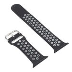 ชุดสายรัดนาฬิกาซิลิโคนพร้อมเคสป้องกันและฟิล์มกันรอยหน้าจอ สำหรับ Apple Watch Series, 3 & 2 & 1 42mm, สำหรับ Apple Watch Series 6 / 5 / 4 / Watch SE 44mm