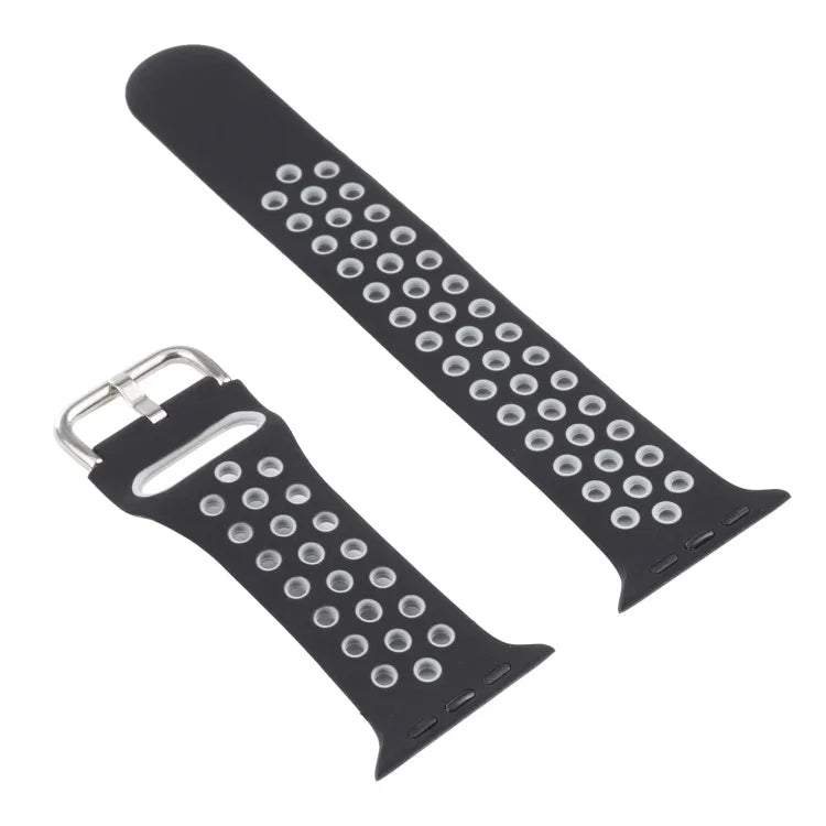 ชุดสายรัดนาฬิกาซิลิโคนพร้อมเคสป้องกันและฟิล์มกันรอยหน้าจอ สำหรับ Apple Watch Series, 3 & 2 & 1 42mm, สำหรับ Apple Watch Series 6 / 5 / 4 / Watch SE 44mm
