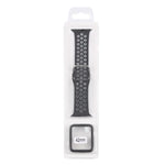 ชุดสายรัดนาฬิกาซิลิโคนพร้อมเคสป้องกันและฟิล์มกันรอยหน้าจอ สำหรับ Apple Watch Series, 3 & 2 & 1 42mm, สำหรับ Apple Watch Series 6 / 5 / 4 / Watch SE 44mm