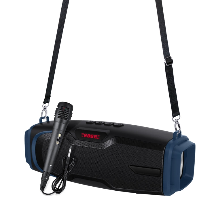 ลำโพงบลูทูธไร้สายพกพาใหม่ Rixing NR-6012M 5.0 สำหรับคาราโอเกะกลางแจ้งพร้อมไมโครโฟนและสายสะพายไหล่ NR-6012M (น้ำเงิน), NR-6012M (เขียว), NR-6012M (ดำ), NR-6012M (แดง)