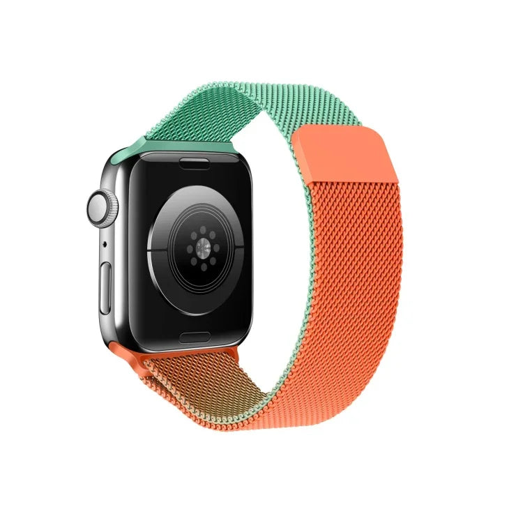 สายรัดนาฬิกามิลานสีไล่ระดับ สำหรับ Apple Watch Series, 7 41mm/6&SE&5&4 40mm/3&2&1 38mm, 7 45mm/6&SE&5&4 44mm/3&2&1 42mm
