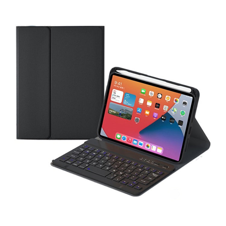 เคสหนังคีย์บอร์ดบลูทูธถอดได้ปุ่มสี่เหลี่ยม HK006 พร้อมที่วาง สำหรับ iPad mini 6