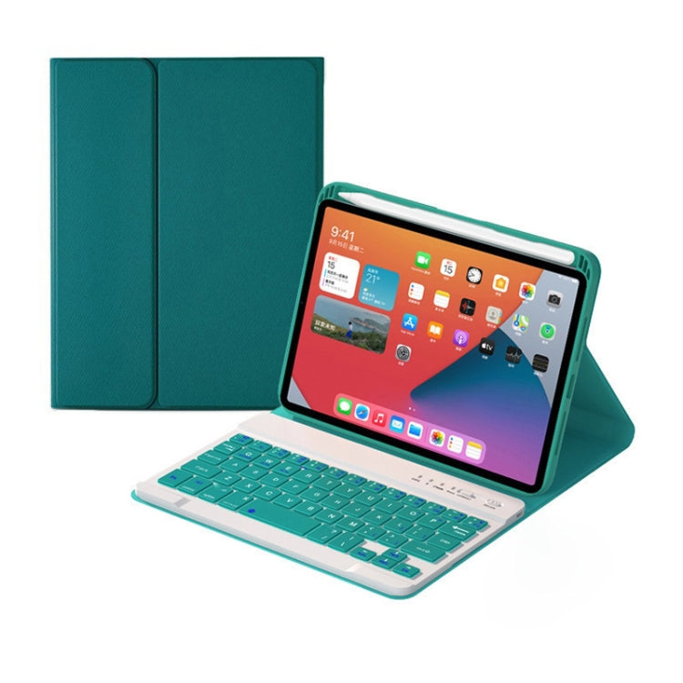 เคสหนังคีย์บอร์ดบลูทูธถอดได้ปุ่มสี่เหลี่ยม HK006 พร้อมที่วาง สำหรับ iPad mini 6