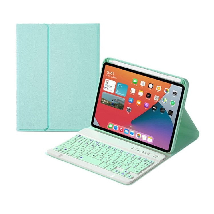 เคสหนังคีย์บอร์ดบลูทูธถอดได้ปุ่มสี่เหลี่ยม HK006 พร้อมที่วาง สำหรับ iPad mini 6