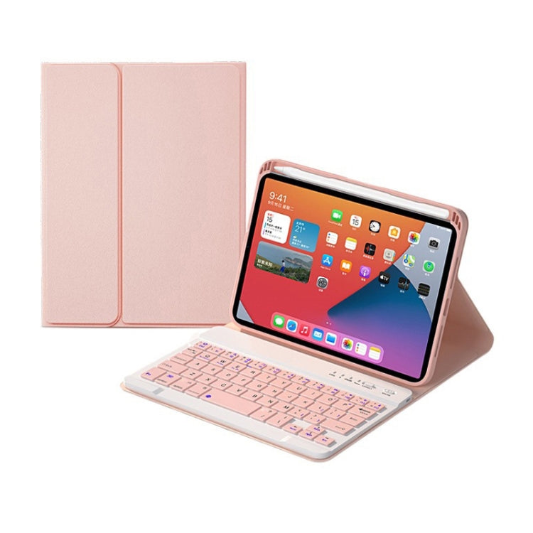 เคสหนังคีย์บอร์ดบลูทูธถอดได้ปุ่มสี่เหลี่ยม HK006 พร้อมที่วาง สำหรับ iPad mini 6