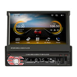 9601C เครื่องเล่น MP5 รถยนต์หน้าจอ 7 นิ้ว HD แบบเลื่อนด้วยมือ รองรับ Carplay, FM, บลูทูธ และ TF Card, 9601C
