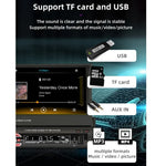 9601C เครื่องเล่น MP5 รถยนต์หน้าจอ 7 นิ้ว HD แบบเลื่อนด้วยมือ รองรับ Carplay, FM, บลูทูธ และ TF Card, 9601C