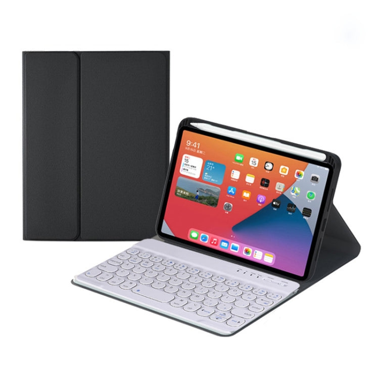 เคสหนังคีย์บอร์ดบลูทูธถอดได้ปุ่มกลม HY006 พร้อมที่วาง สำหรับ iPad mini 6