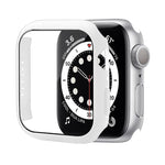 เคสป้องกัน PC กันกระแทกพร้อมฟิล์มกระจกนิรภัย สำหรับ Apple Watch Series 9 / 8 / 7 ขนาด 41mm และ 45mm, Series 8 / 7 ขนาด 41mm
