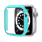 เคสป้องกัน PC กันกระแทกพร้อมฟิล์มกระจกนิรภัย สำหรับ Apple Watch Series 9 / 8 / 7 ขนาด 41mm และ 45mm, Series 8 / 7 ขนาด 41mm