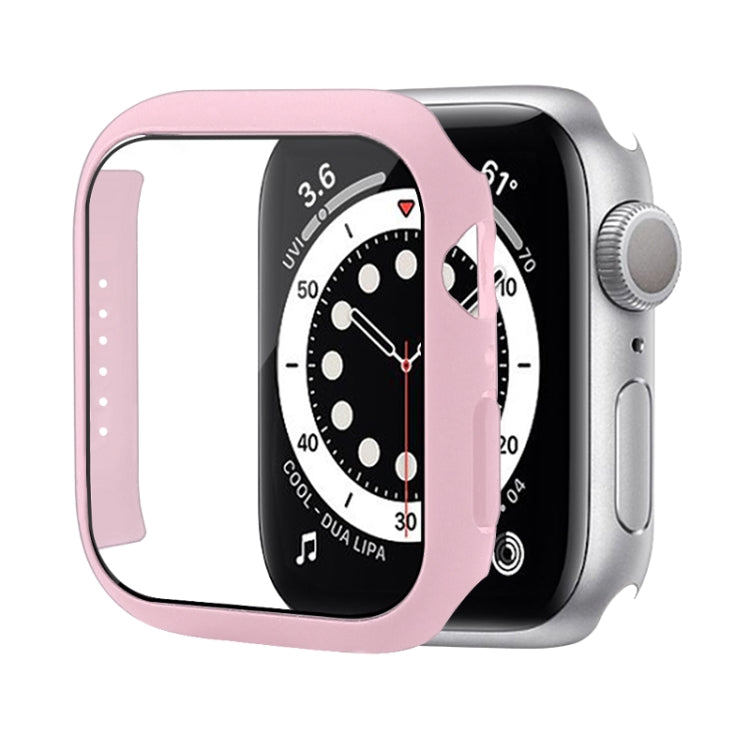 เคสป้องกัน PC กันกระแทกพร้อมฟิล์มกระจกนิรภัย สำหรับ Apple Watch Series 9 / 8 / 7 ขนาด 41mm และ 45mm, Series 8 / 7 ขนาด 41mm