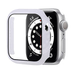 เคสป้องกัน PC กันกระแทกพร้อมฟิล์มกระจกนิรภัย สำหรับ Apple Watch Series 9 / 8 / 7 ขนาด 41mm และ 45mm, Series 8 / 7 ขนาด 41mm