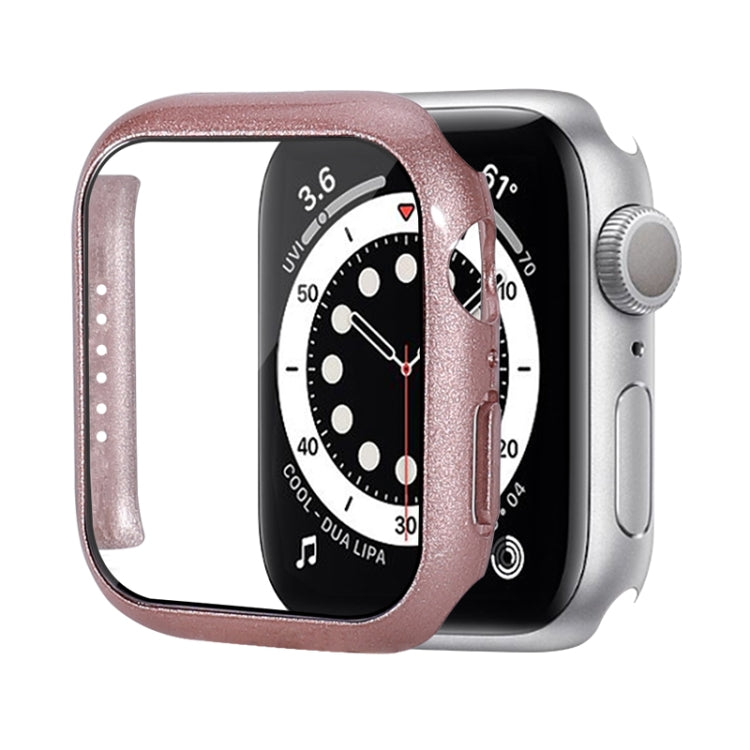 เคสป้องกัน PC กันกระแทกพร้อมฟิล์มกระจกนิรภัย สำหรับ Apple Watch Series 9 / 8 / 7 ขนาด 41mm และ 45mm, Series 8 / 7 ขนาด 41mm