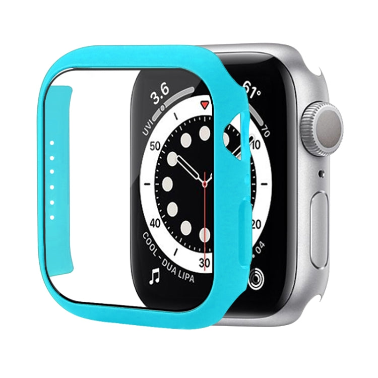 เคสป้องกัน PC กันกระแทกพร้อมฟิล์มกระจกนิรภัย สำหรับ Apple Watch Series 9 / 8 / 7 ขนาด 41mm และ 45mm, Series 8 / 7 ขนาด 41mm
