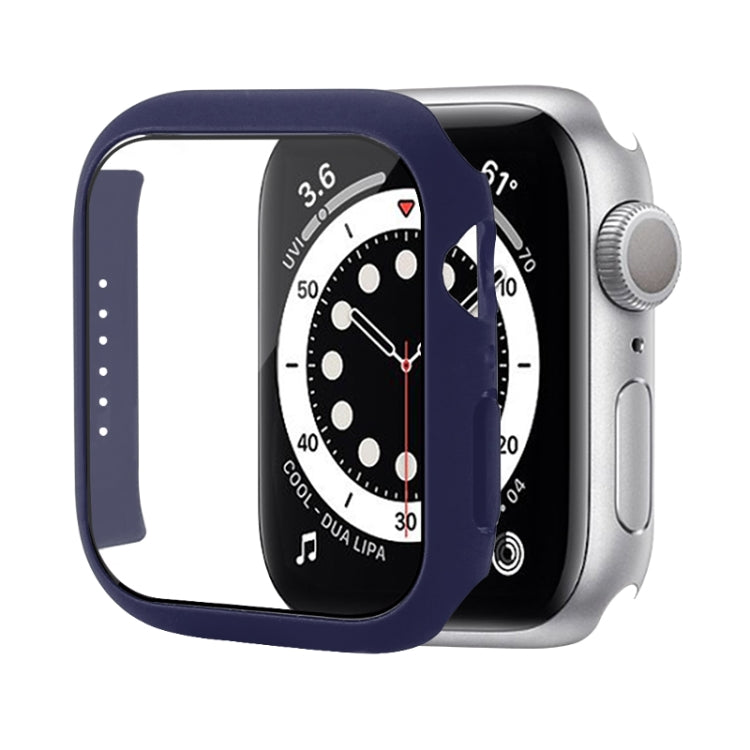 เคสป้องกัน PC กันกระแทกพร้อมฟิล์มกระจกนิรภัย สำหรับ Apple Watch Series 9 / 8 / 7 ขนาด 41mm และ 45mm, Series 8 / 7 ขนาด 41mm