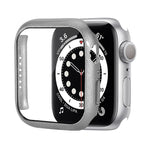 เคสป้องกัน PC กันกระแทกพร้อมฟิล์มกระจกนิรภัย สำหรับ Apple Watch Series 9 / 8 / 7 ขนาด 41mm และ 45mm, Series 8 / 7 ขนาด 41mm
