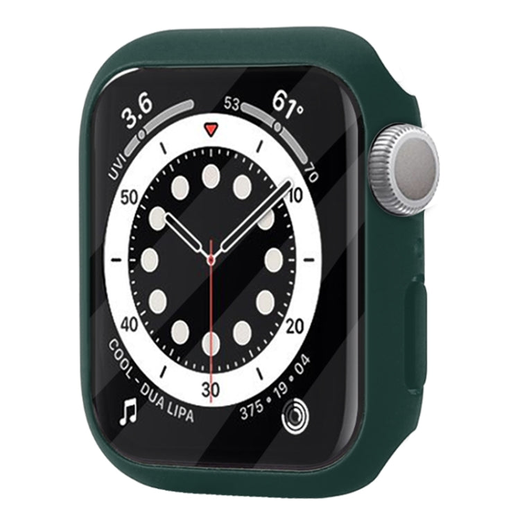 เคสป้องกัน PC กันกระแทกพร้อมฟิล์มกระจกนิรภัย สำหรับ Apple Watch Series 9 / 8 / 7 ขนาด 41mm และ 45mm, Series 8 / 7 ขนาด 41mm
