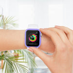เคสป้องกัน PC กันกระแทกพร้อมฟิล์มกระจกนิรภัย สำหรับ Apple Watch Series 9 / 8 / 7 ขนาด 41mm และ 45mm, Series 8 / 7 ขนาด 41mm