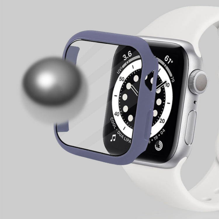 เคสป้องกัน PC กันกระแทกพร้อมฟิล์มกระจกนิรภัย สำหรับ Apple Watch Series 9 / 8 / 7 ขนาด 41mm และ 45mm, Series 8 / 7 ขนาด 41mm
