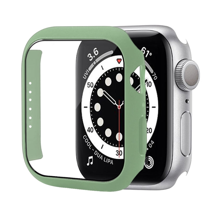 เคสป้องกัน PC กันกระแทกพร้อมฟิล์มกระจกนิรภัย สำหรับ Apple Watch Series 9 / 8 / 7 ขนาด 41mm และ 45mm, Series 8 / 7 ขนาด 41mm