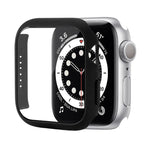 เคสป้องกัน PC กันกระแทกพร้อมฟิล์มกระจกนิรภัย สำหรับ Apple Watch Series 9 / 8 / 7 ขนาด 41mm และ 45mm, Series 8 / 7 ขนาด 41mm