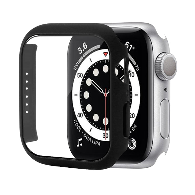เคสป้องกัน PC กันกระแทกพร้อมฟิล์มกระจกนิรภัย สำหรับ Apple Watch Series 9 / 8 / 7 ขนาด 41mm และ 45mm, Series 8 / 7 ขนาด 41mm