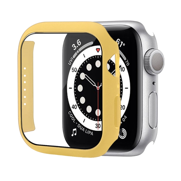 เคสป้องกัน PC กันกระแทกพร้อมฟิล์มกระจกนิรภัย สำหรับ Apple Watch Series 9 / 8 / 7 ขนาด 41mm และ 45mm, Series 8 / 7 ขนาด 41mm
